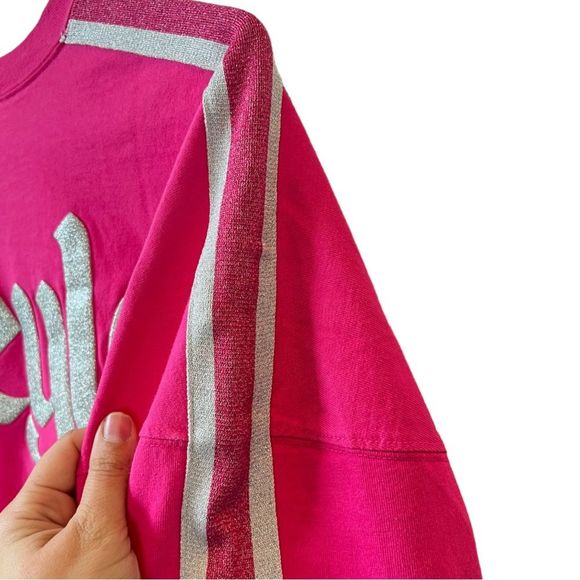 DISNEYLAND SPIRIT JERSEY IMAGINATION PINK SILVER GLITTER METALLIC NWT SIZE SMALL - Picture 10 of 10